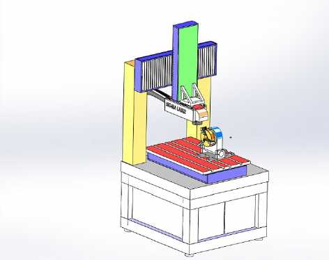 3D Beschriftungslaser schrge Seitenansicht von links oben